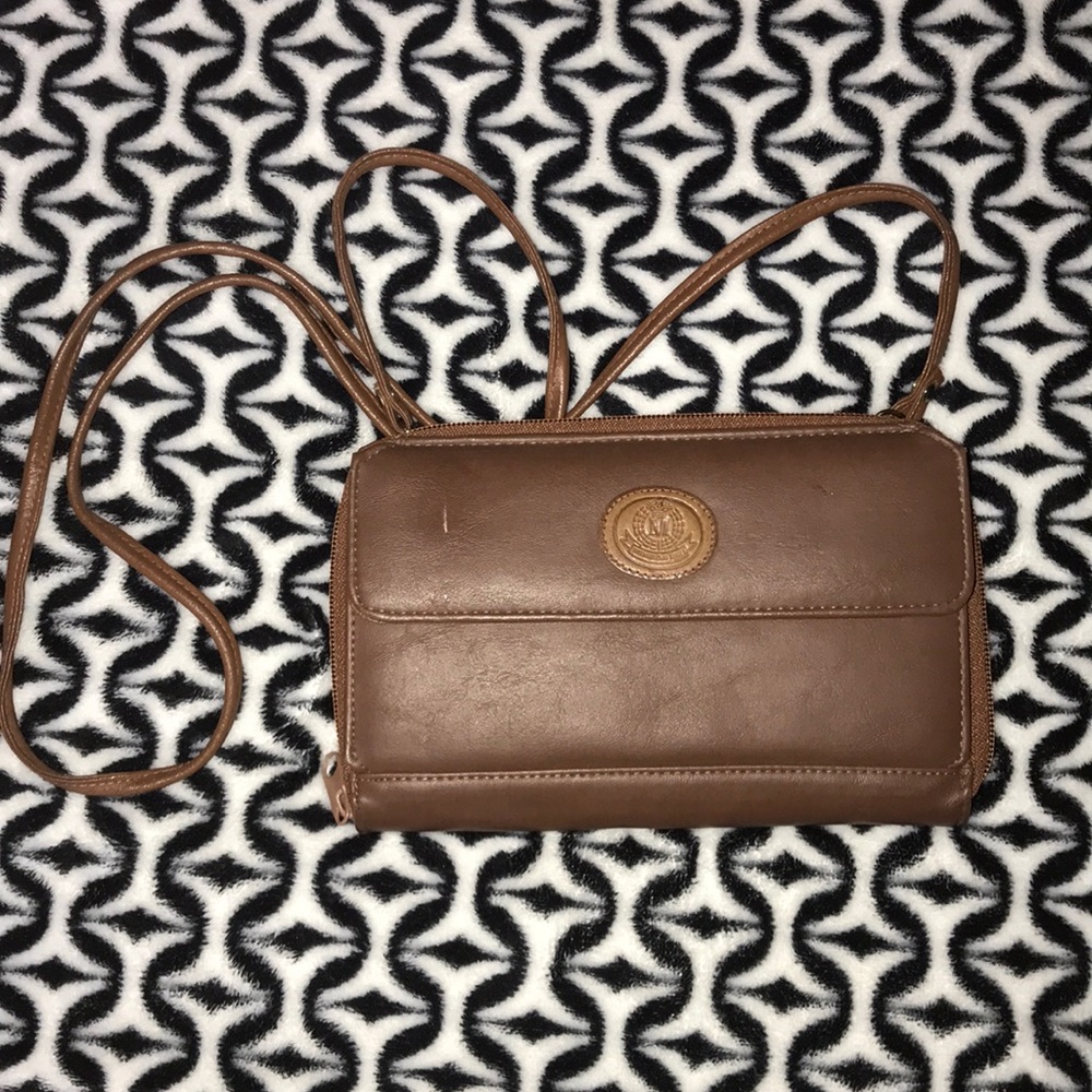 M International Brown Crossbody Bag